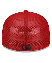 Men's New Era Red Washington Nationals 2022 Batting Practice Low Profile 59FIFTY Fitted Hat