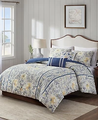 Harbor House Livia Oversized Cotton 5-Pc. Duvet Cover Set, Full/Queen