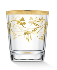 Lorren Home Trends 4 Piece Rosalia Flower Double Old Fashion Set