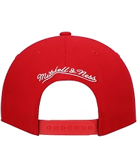 Men's Mitchell & Ness Red Atlanta Hawks Ground 2.0 Snapback Hat