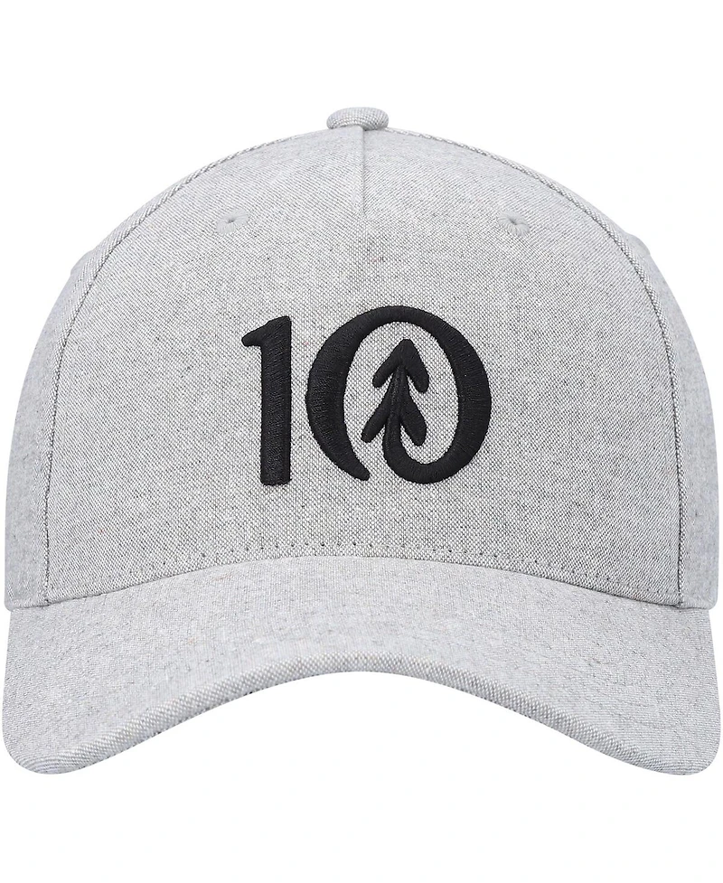 Men's tentree Heathered Gray Logo Altitude Snapback Hat
