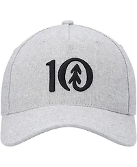 Men's tentree Heathered Gray Logo Altitude Snapback Hat