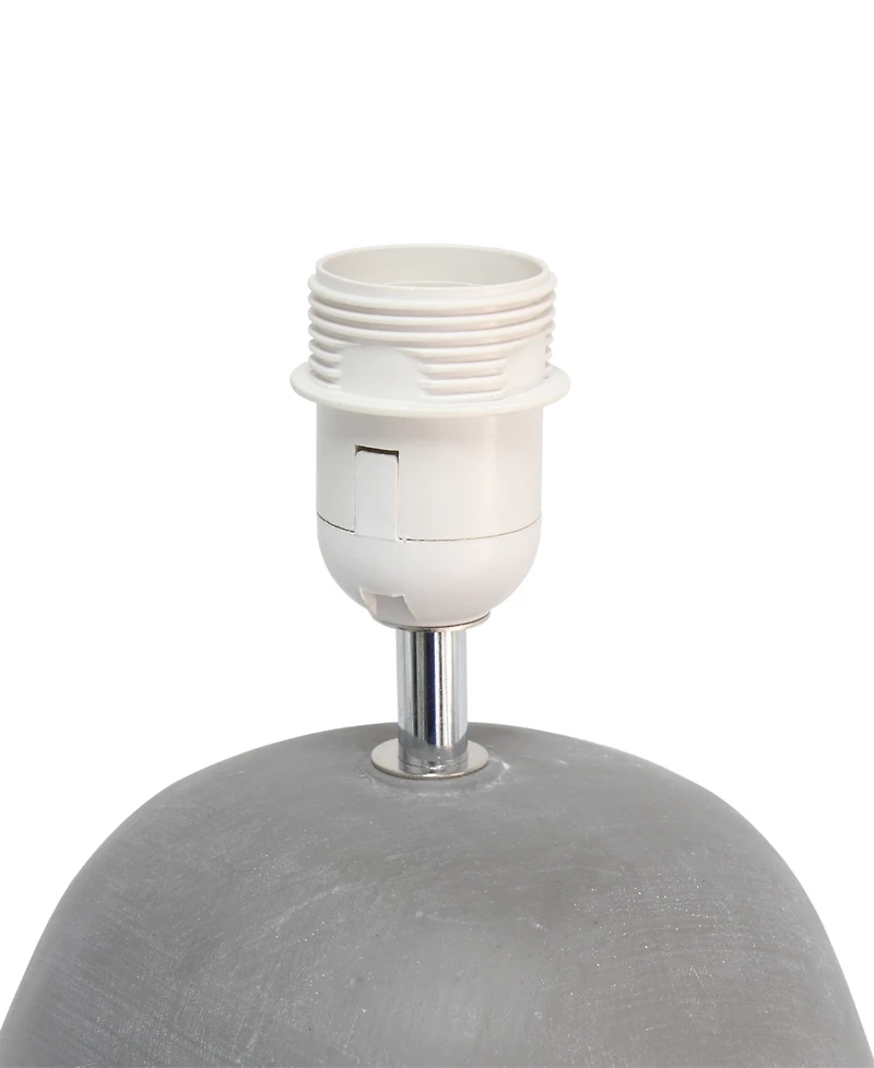 Simple Designs Round Concrete Table Lamp