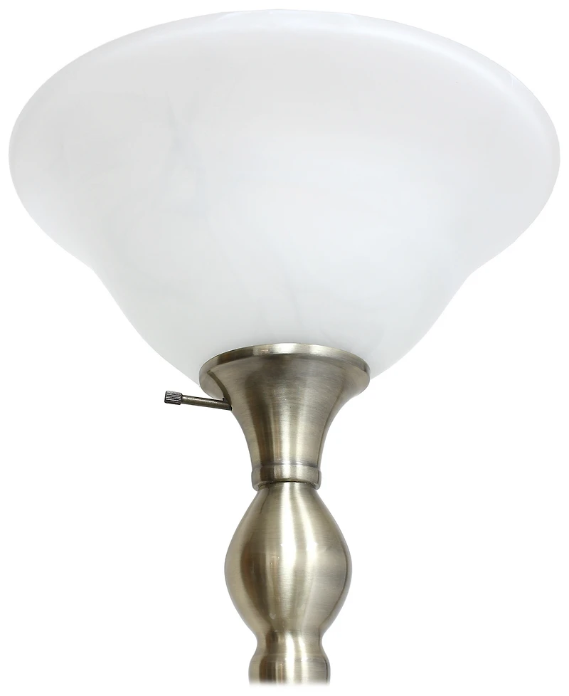 Elegant Designs 1 Light Torchiere Floor Lamp