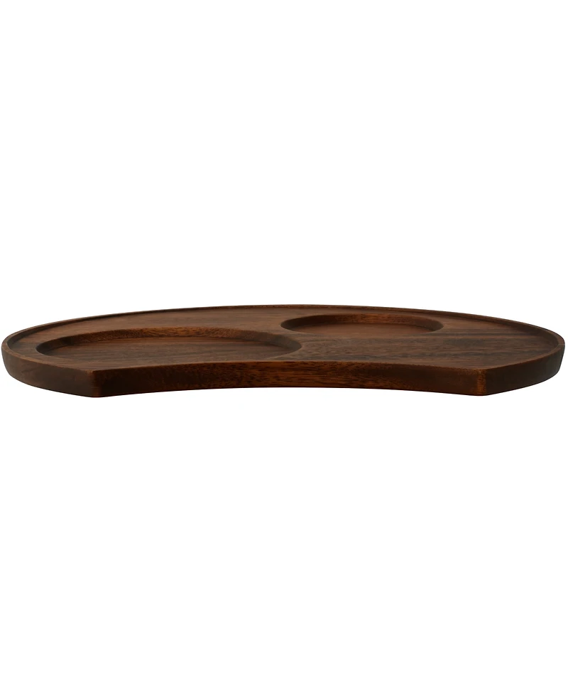 Noritake Kona Wood Crescent Serving Tray, 13"