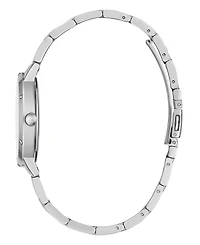 Guess Women's Silver-Tone Stainless Steel Bracelet Watch, 34mm