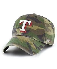 Men's '47 Camo Texas Rangers Clean Up Adjustable Hat