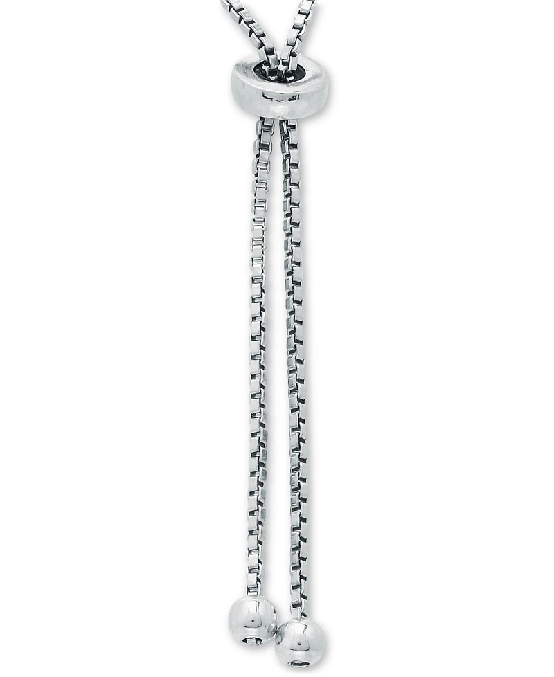 Giani Bernini Cubic Zirconia & Enamel Heart "I Love Ny" Bolo Bracelet in Sterling Silver, Created for Macy's