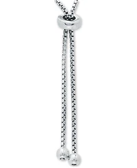 Giani Bernini Cubic Zirconia & Enamel Heart "I Love Ny" Bolo Bracelet in Sterling Silver, Created for Macy's