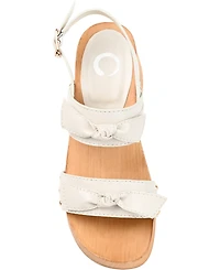 Journee Collection Women's Tia Bow Detail Platform Sandals