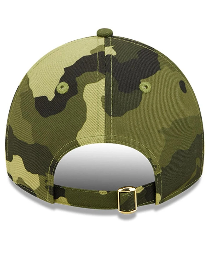Men's New Era Camo Miami Marlins 2022 Armed Forces Day 9Twenty Adjustable Hat