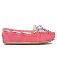 Minnetonka Little and Big Girls Cassie Moccasin Slippers