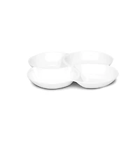 Q Squared Melamine 12.5" Clover Serving Platter