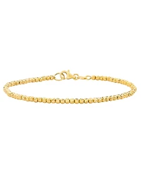 Italian Gold Beaded Bracelet in 14k Gold