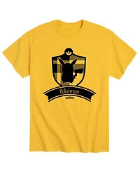 Men's Pokemon Silhouette Plaid Badge T-shirt