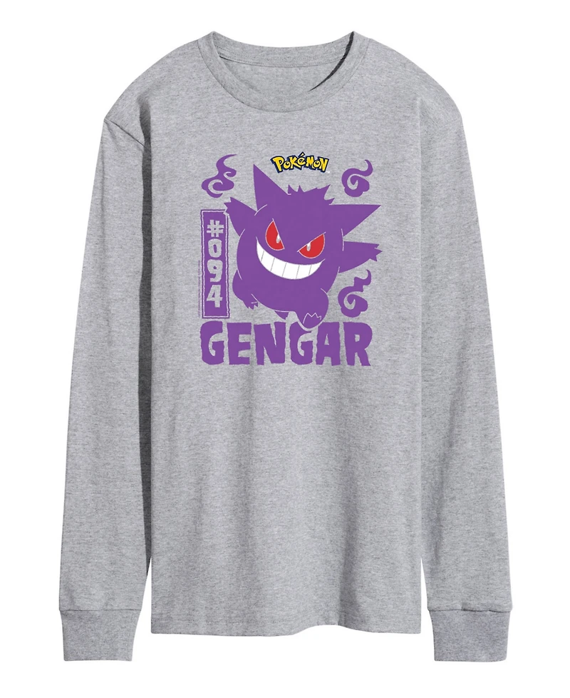 Men's Pokemon Gengar Long Sleeve T-shirt