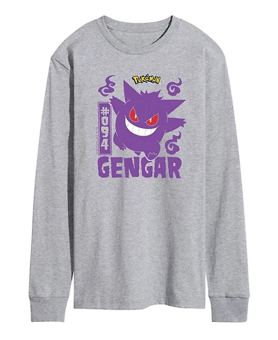 Men's Pokemon Gengar Long Sleeve T-shirt