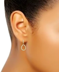 Giani Bernini Cubic Zirconia Open Teardrop Drop Earrings, Created for Macy's