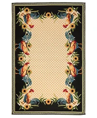Liora Manne' Marina Country Rooster 4'10" x 7'6" Outdoor Area Rug