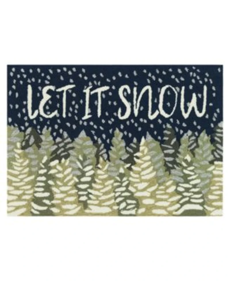 Liora Manne Frontporch Let It Snow Area Rug