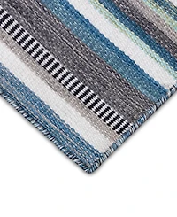 Liora Manne' Sonoma Malibu Stripe 8' x Square Outdoor Area Rug