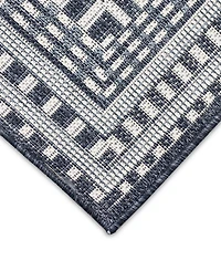 Liora Manne' Malibu Etched Border 1'11" x 7'6" Runner Outdoor Area Rug