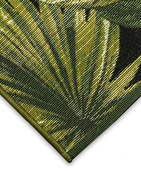 Liora Manne' Marina Jungle Leaves 6'6" x 9'3" Outdoor Area Rug