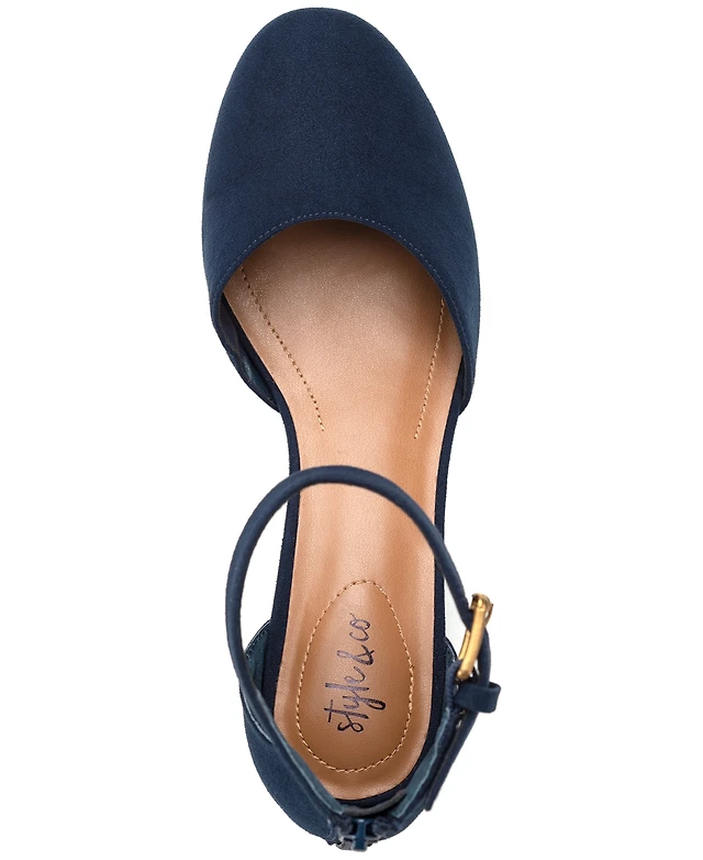 Style Co Women's Alinaa Two-Piece Block Heel Dress Pumps