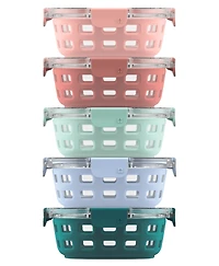 Ello 10-Piece Meal Prep Rounds Container Set