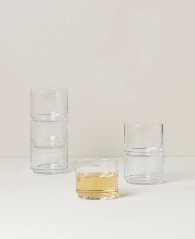 Lenox Tuscany Classics Stackable Short Glasses Set, 6 Piece