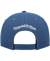 Men's Mitchell & Ness Blue Minnesota Timberwolves Hardwood Classics Team Ground 2.0 Snapback Hat