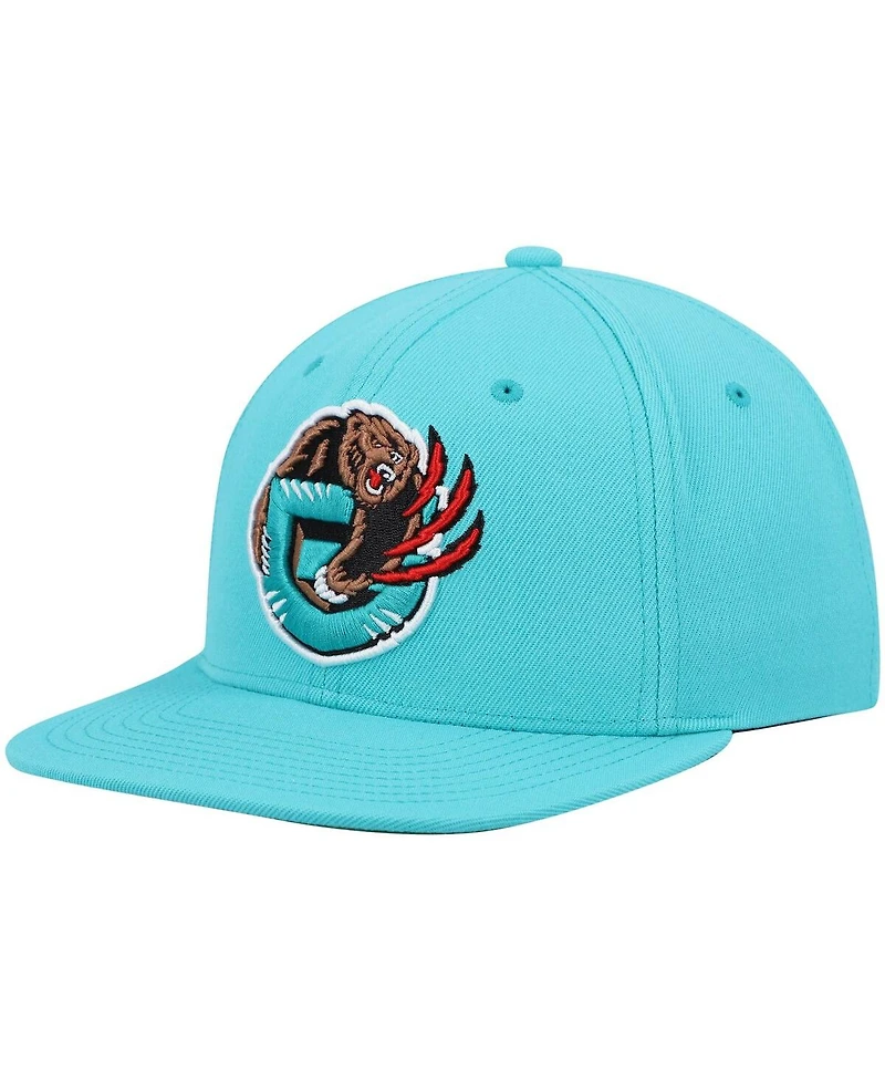 Men's Mitchell & Ness Turquoise Vancouver Grizzlies Hardwood Classics Team Ground 2.0 Snapback Hat