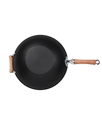 Joyce Chen Professional Series Cast Iron Wok with Maple Handle, 14"