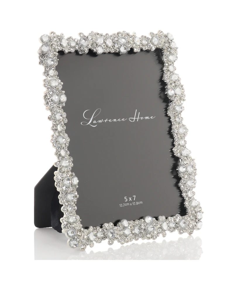 Jewel Cluster Metal Picture Frame, 5" x 7"