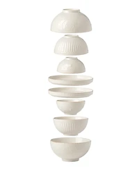 Lenox French Perle Luna Nesting Dinnerware Set, 8 Piece