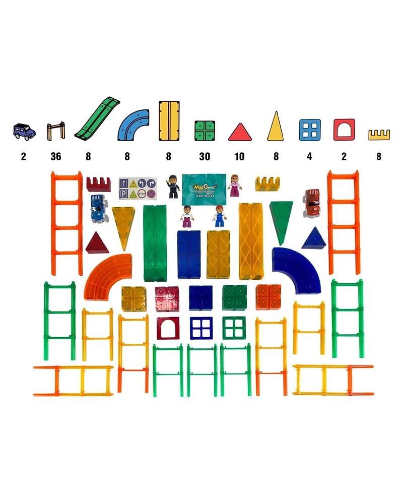 Mag-Genius 124 Piece Ultimate Magnetic Racing Set