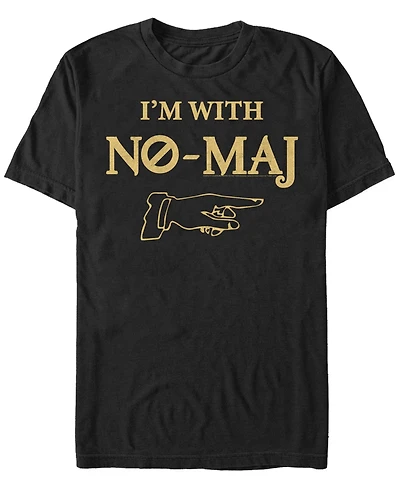 Men's Fantastic Beasts and Where to Find Them I'm With No-Maj Short Sleeve T-shirt