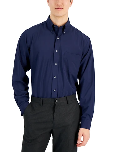 Club Room Men's Regular Fit Traveler Dress Shirt, Created for Macy's