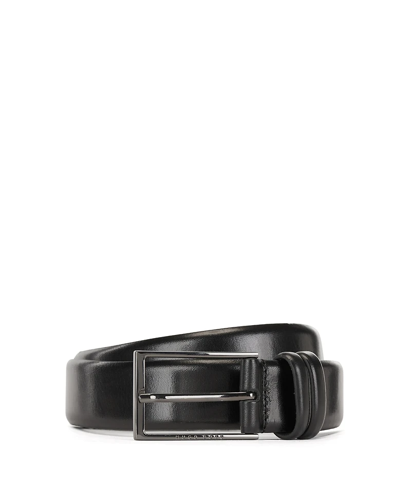 Boss Men's Vegetable-Tanned Leather Belt