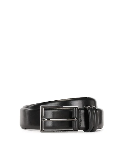 Boss Men's Vegetable-Tanned Leather Belt
