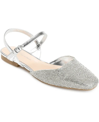 Journee Collection Women's Nysha Rhinestone Flats