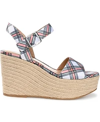 Journee Collection Women's Pearrl Platform Espadrille Wedge Sandals