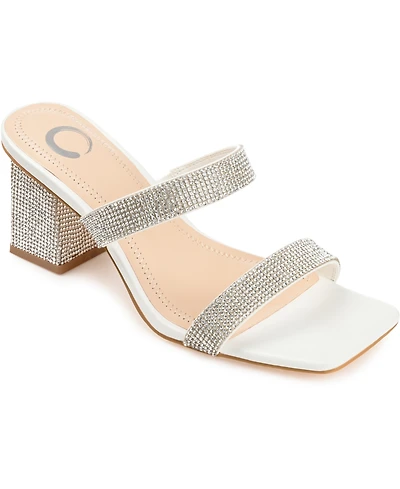 Journee Collection Women's Shandee Rhinestone Sandals