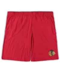 Men's Concepts Sport Red, Heathered Charcoal Chicago Blackhawks Big and Tall T-shirt Shorts Sleep Set