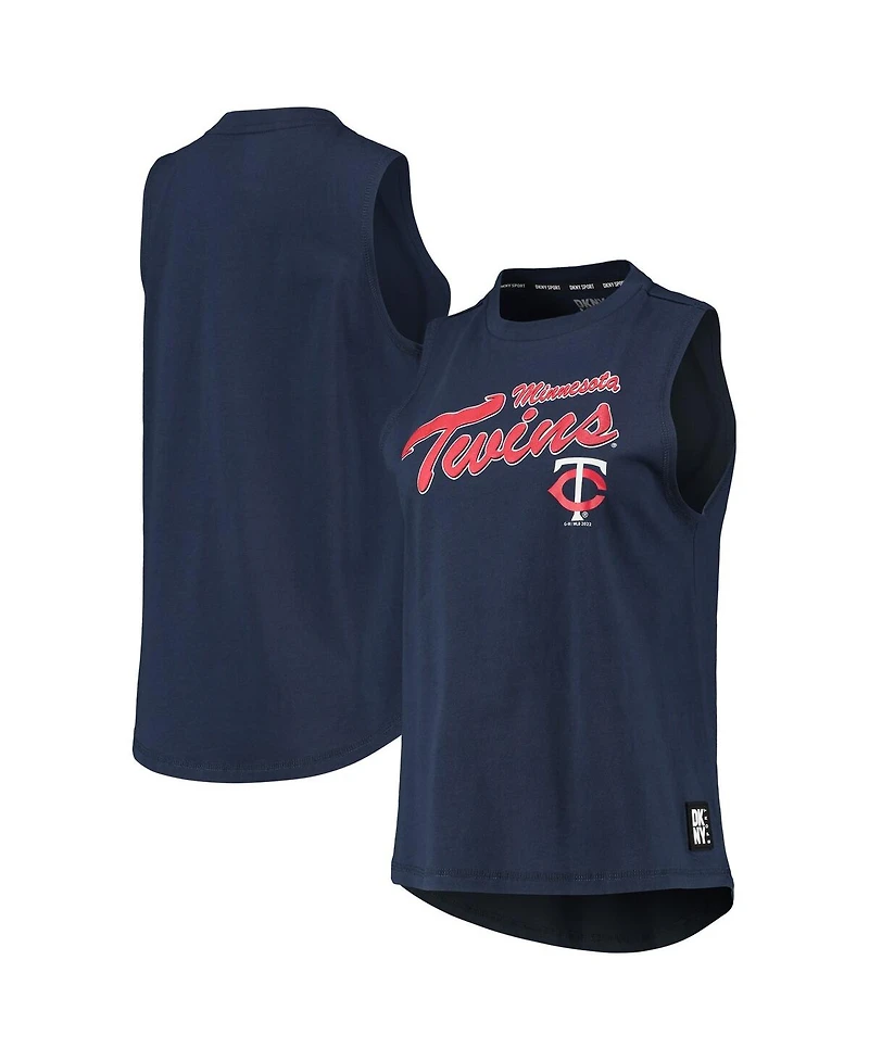 Women's Dkny Sport Navy Minnesota Twins Marcie Tank Top