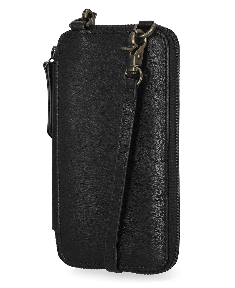 Timberland Rfid Leather Phone Crossbody Wallet Bag