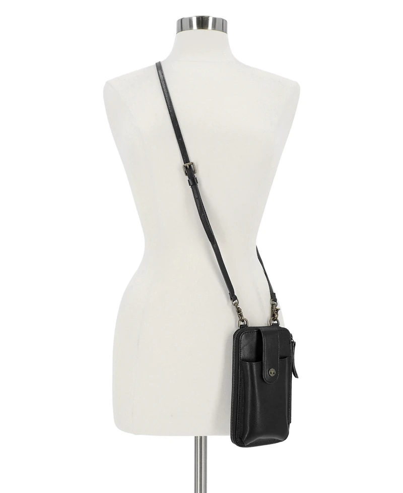Timberland Rfid Leather Phone Crossbody Wallet Bag