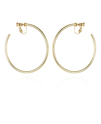 Vince Camuto Gold-Tone Clip-On Large Open Hoop Earrings