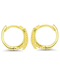 Overlapped Hoop Earrings 14K Gold Plated or Sterling Silver