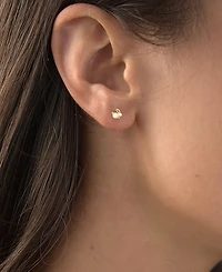 Bunny Rabbit Stud Earrings 14K Gold Plated or Sterling Silver